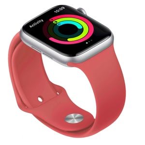 NEW Electric Pink Silicone Band For Apple Watch